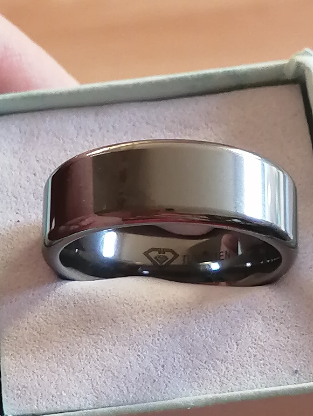 Tungsten Unisex Wide Ring Size 10